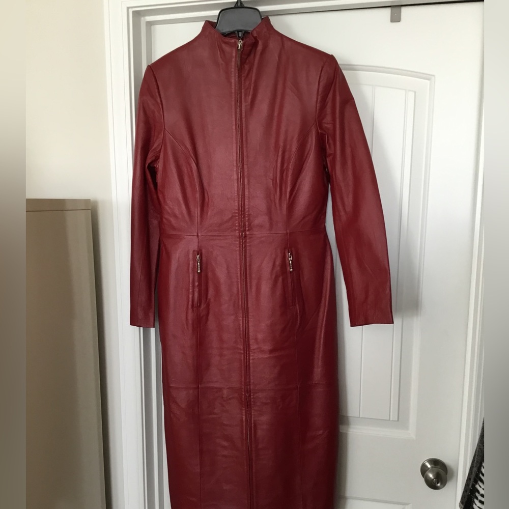 Genuine leather dress
